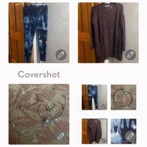 Mudd Skinny👖17 tie-dye+Garage sweater 16+3🌸 jewelry set